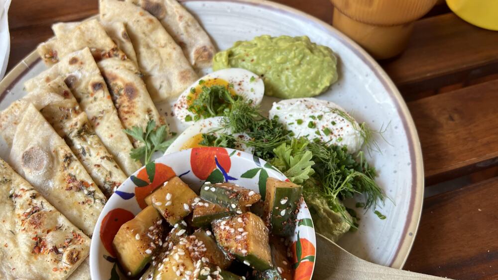 A breakfast plate from Small Sugar