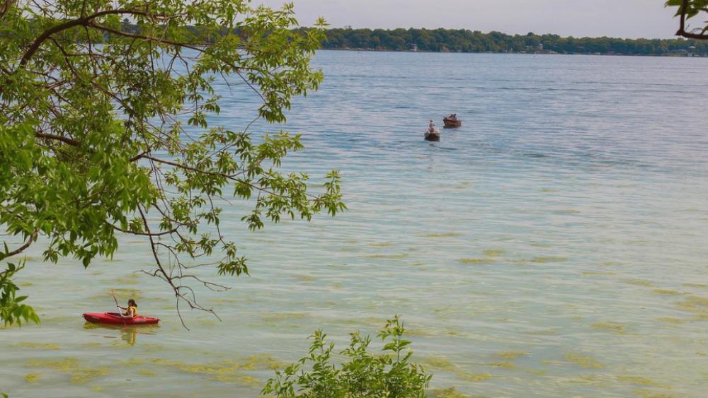 kayak on the water