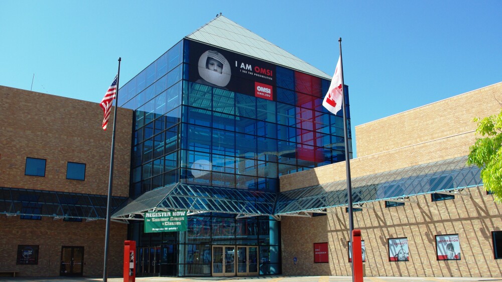 The exterior of of OMSI at its current location in 2010.