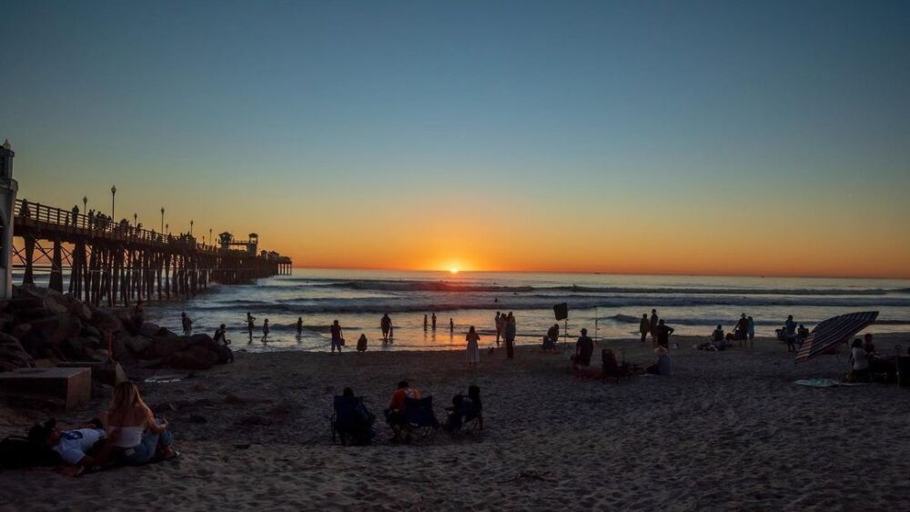 A look at the ocean in Oceanside