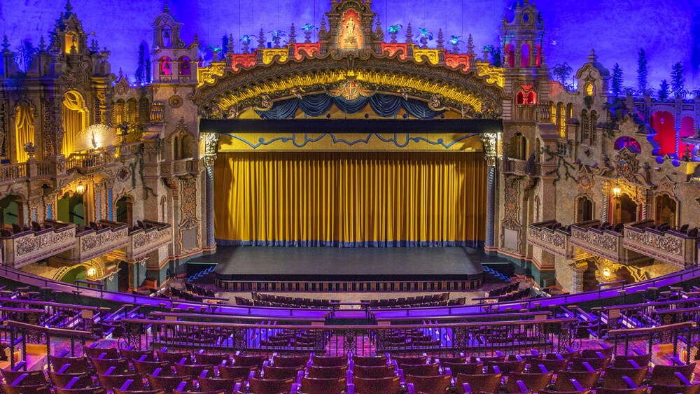 Marquee of the Majestic Theatre in San Antonio.