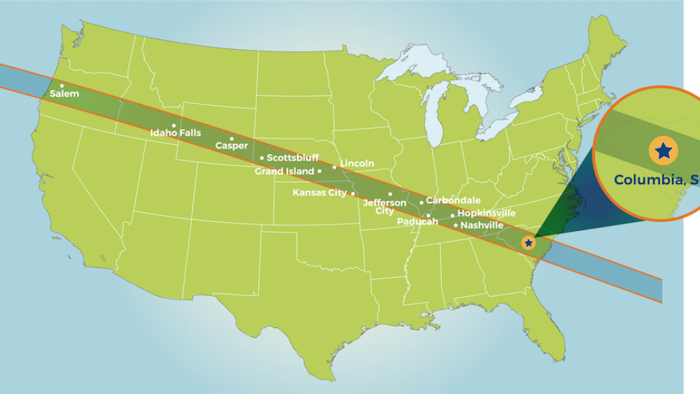 Total Solar Eclipse Map