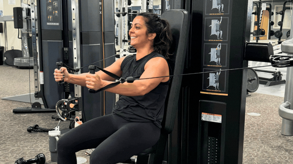 GIF of Indy Healthplex member during personal training services