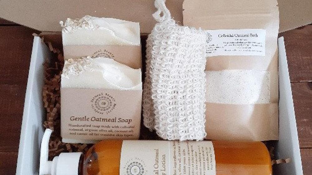 Oatmeal spa set