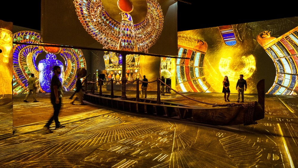 Inside the Beyond King Tut exhibition