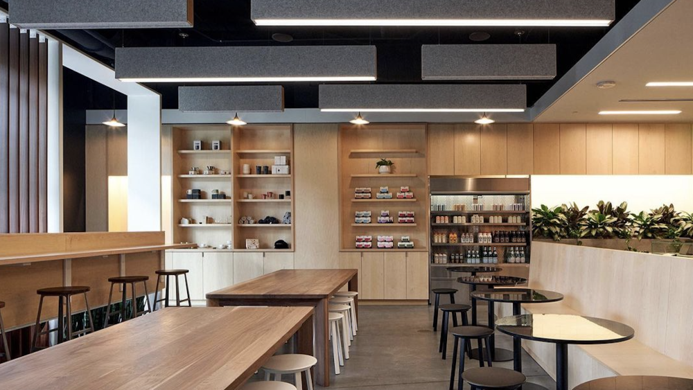 The interior of Jubala Coffee in North Hills.