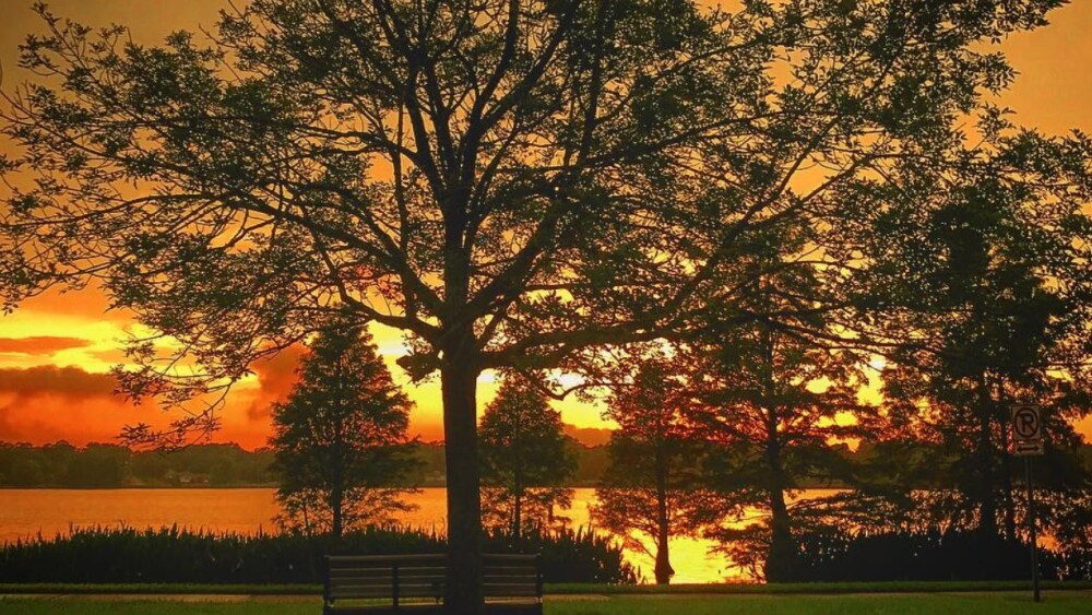 Lake Hunter at sunset