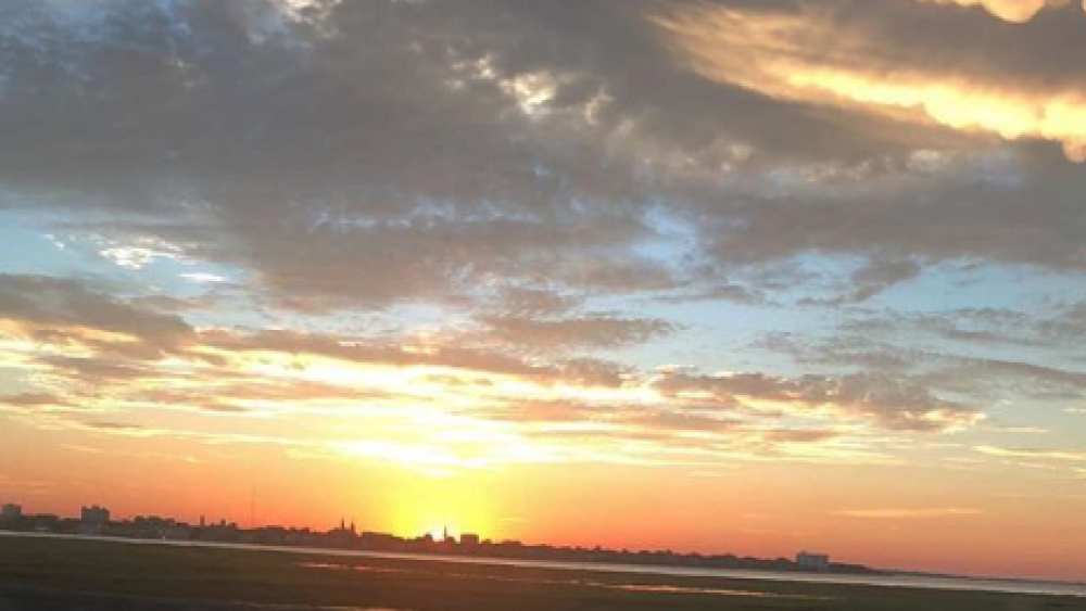 Sunrise over James Island Connector