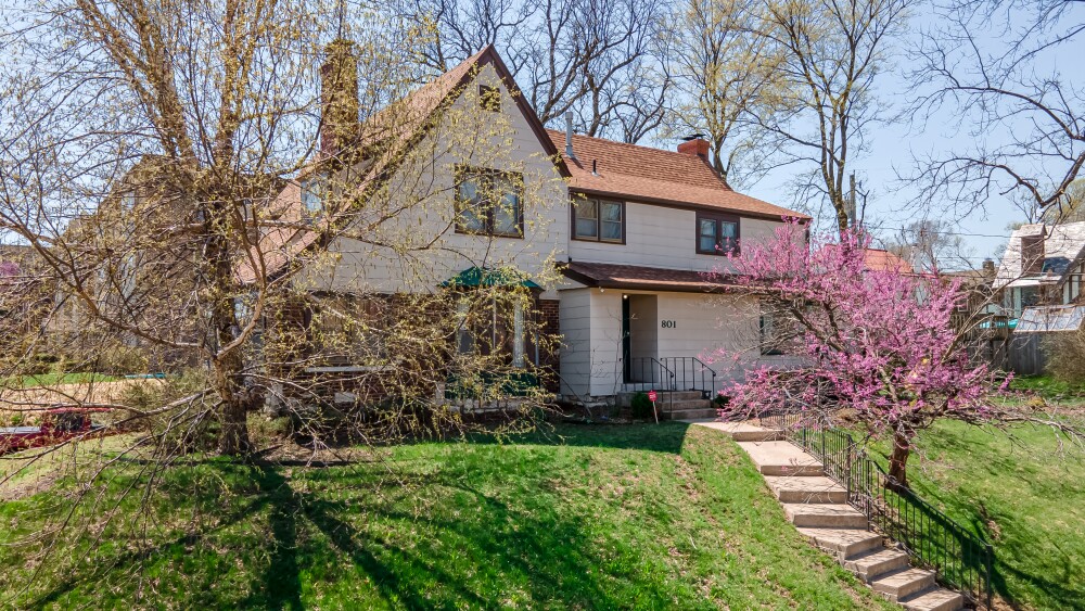 Pool in midtown This Tudor house for sale in midtown KCMO has an
