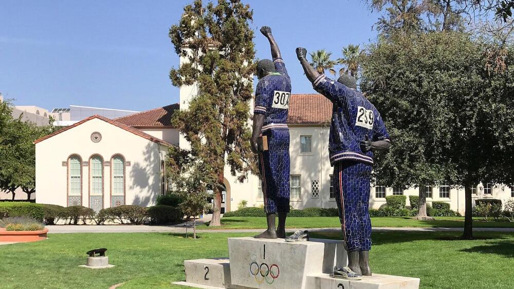 SJSU Black Power statue