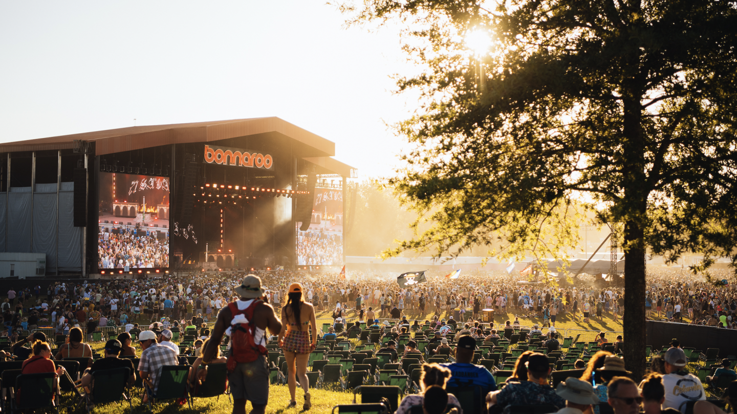 Crowd enjoying live music at Nashville music festival in 2025