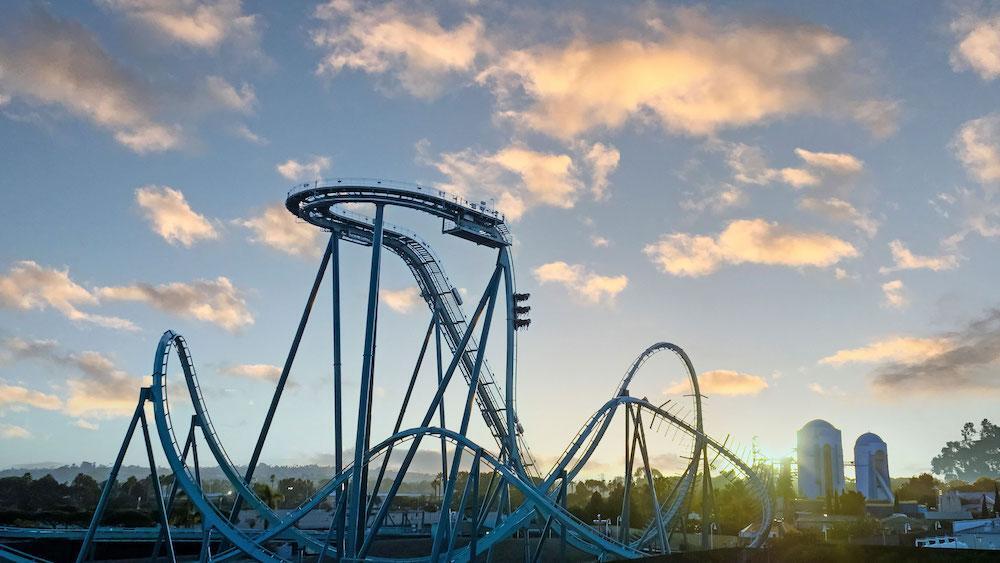 Emperor dive coaster at SeaWorld San Diego