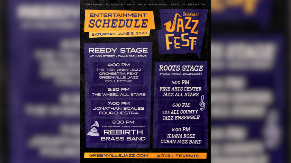 The Greenville Jazz Fest releases its entertainment schedule GVLtoday