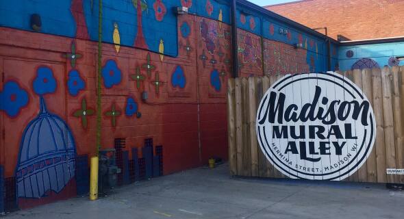mural alley signage