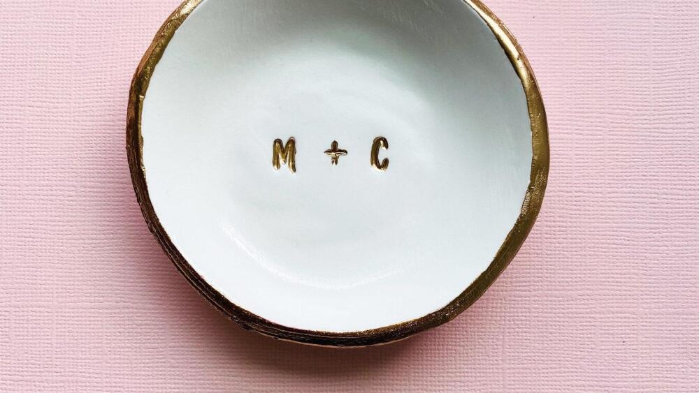 Personalized jewelry dish
