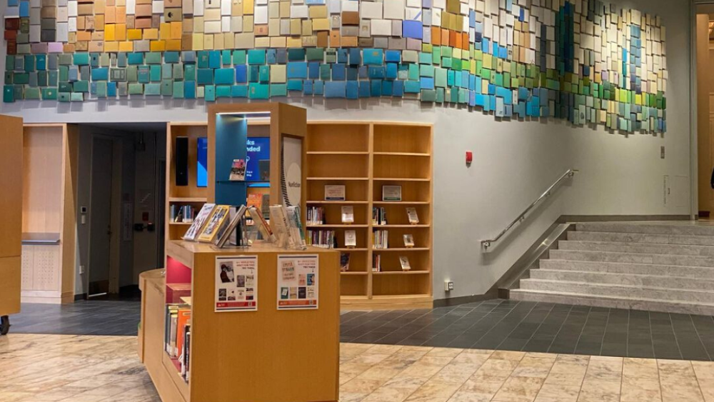 Interior view of the Copley Square Boston Public Library branch