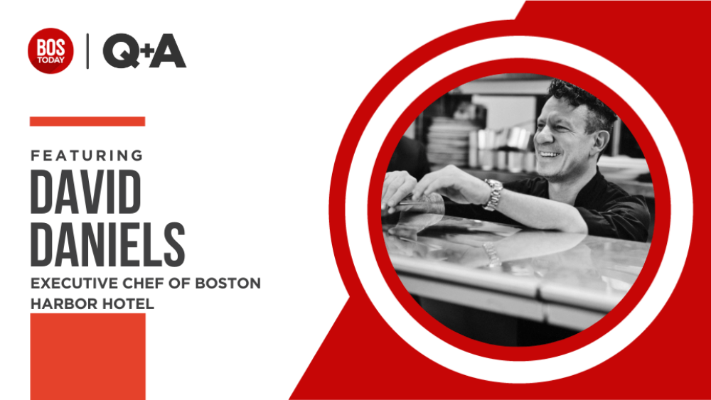 Q+A with David Daniels, Executive Chef of Boston Harbor Hotel | Graphic by BOStoday, photo provided