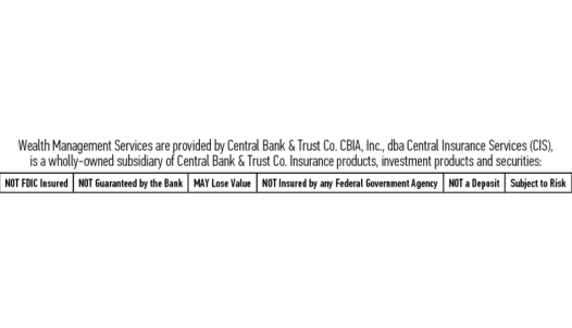 A Wealth Management Disclosure provided by Central Bank Wealth Management