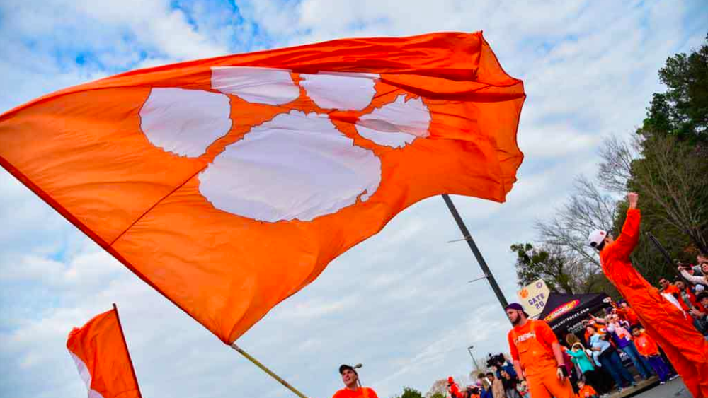 Clemson football flag