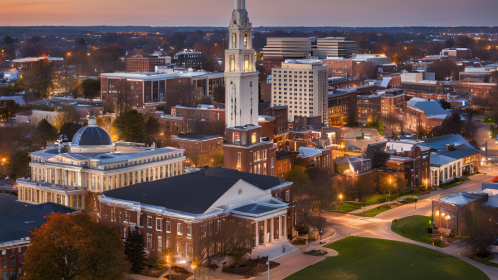 An AI generated image created by using the prompt "Madison, Wisconsin as Lexington, Kentucky"