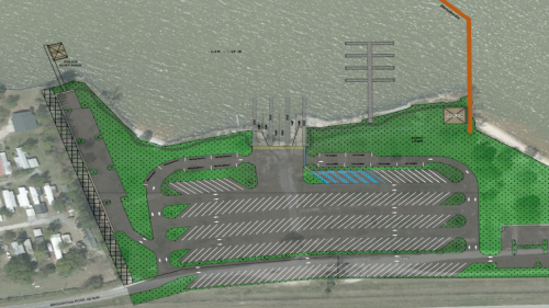 boat landing rendering