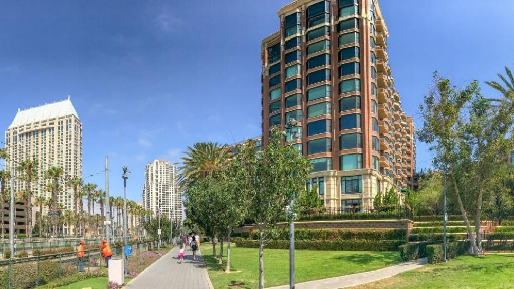 MLK promenade in the Gaslamp Quarter.