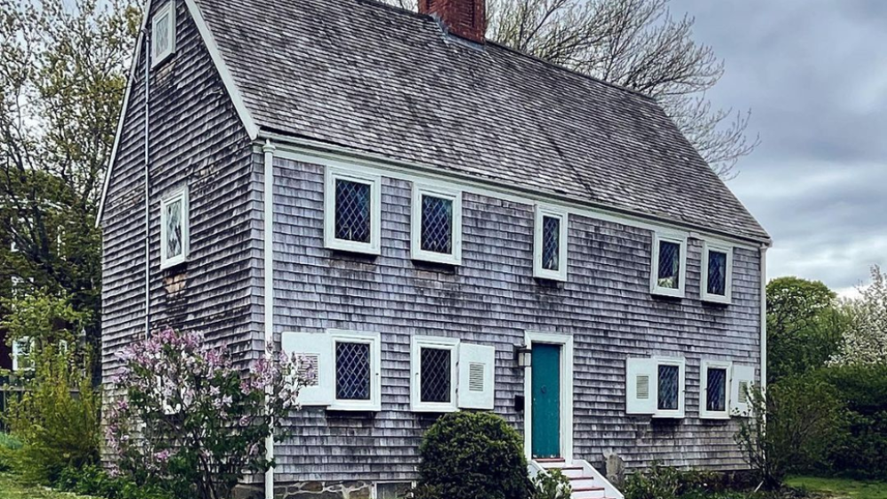 Exterior of oldest house in Boston, the James Blake House