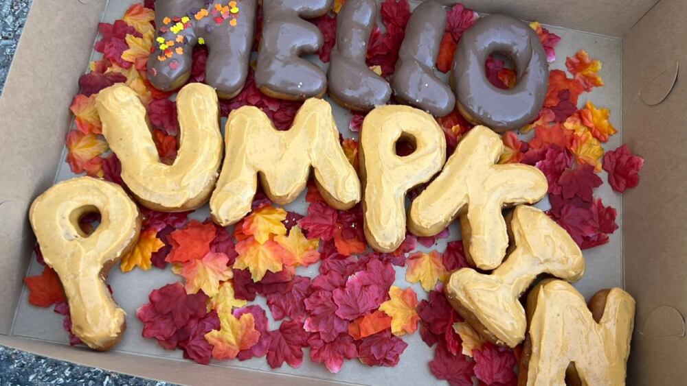 SATXtoday: art of donut pumpkin