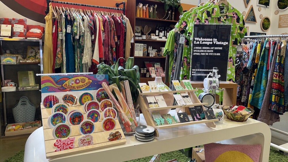 Vintage clothing and jewelry