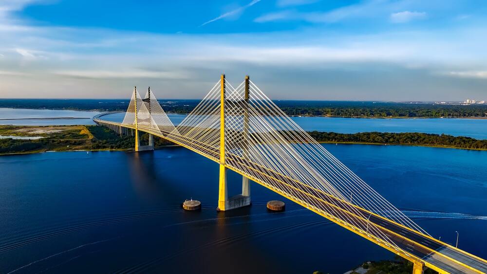 Dames Point Bridge in Jacksonville, FL