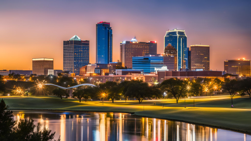 An AI-generated rendering of the Fort Worth skyline