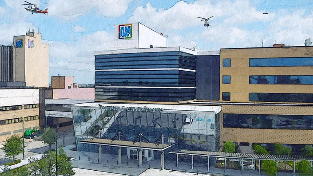 Rendering of new hospital system