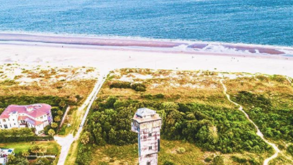 aerial view of sullivans island