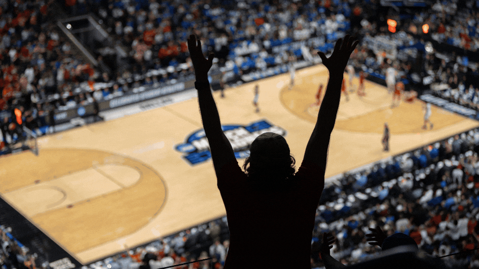 a gif featuring different shots from a previous march madness tournament