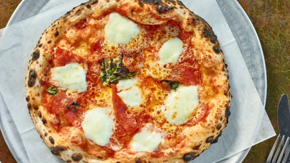 Neapolitan style pizza from Fiamma Pizza.