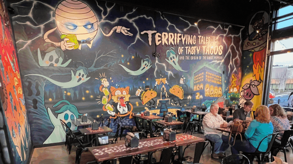 Condado Tacos Greenville, SC store features the work of local artists