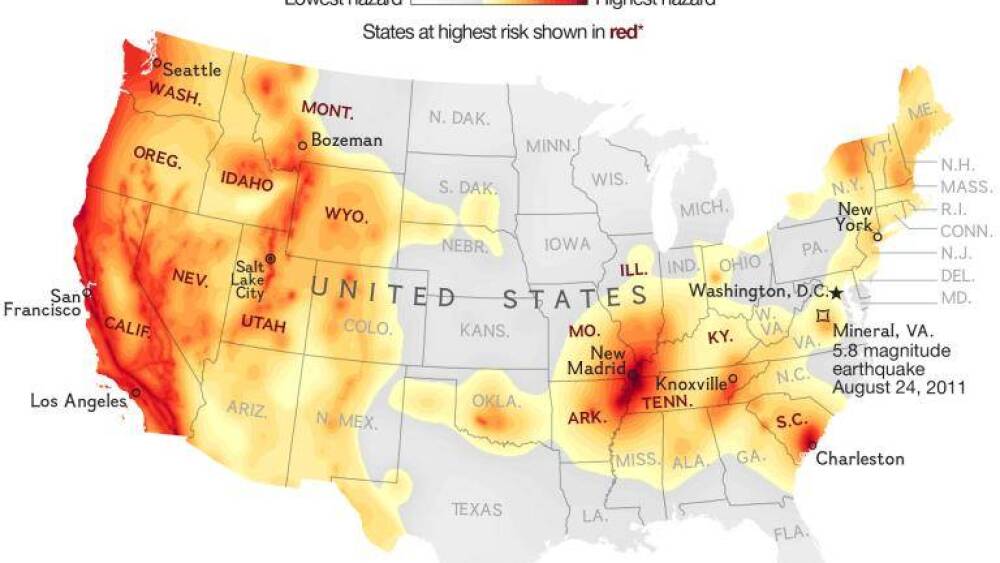 united states earthquake hazard map