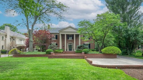 The outside of a new home being sold in Ashland Park.