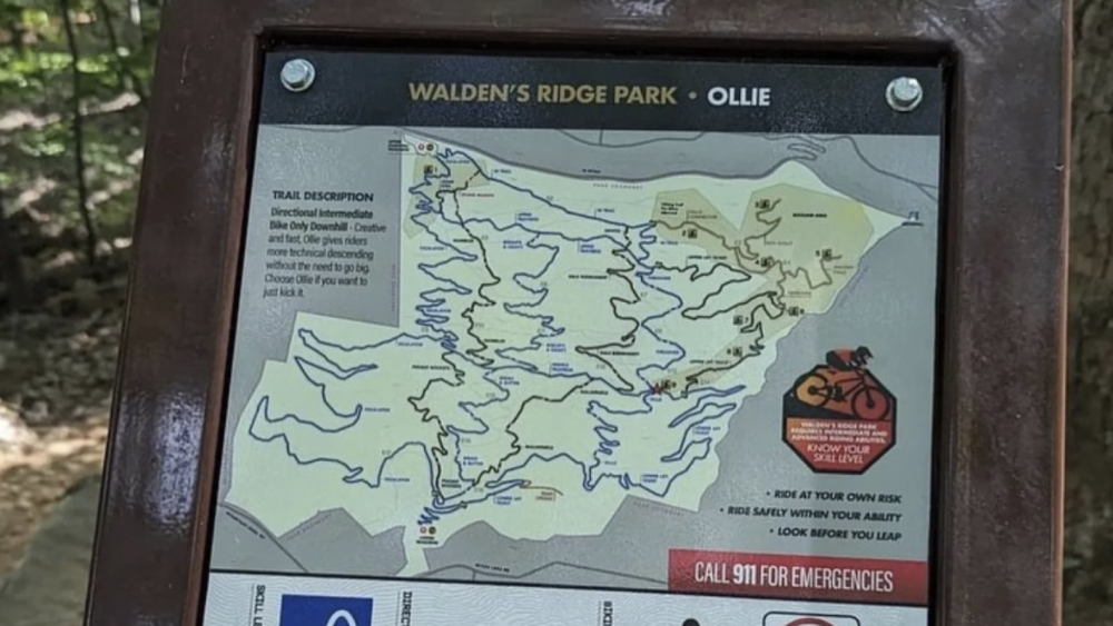 NOOGAtoday | Walden's Ridge park map