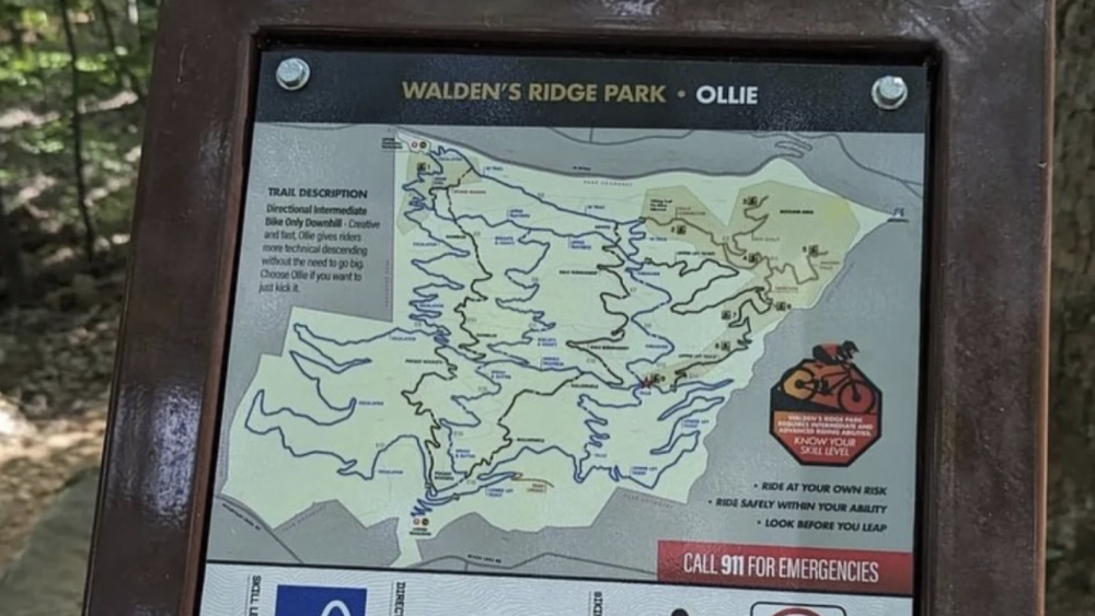 NOOGAtoday | Walden's Ridge park map 