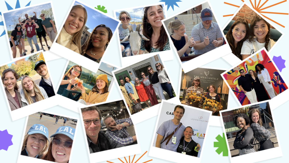 A collage of photos of our colleagues out enjoying their cities.