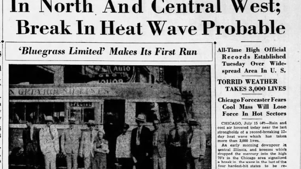 A newspaper clipping from July 15, 1936