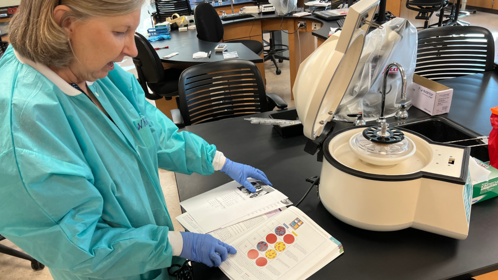 Try This: Peek behind the scenes of the Medical Lab Technician program ...