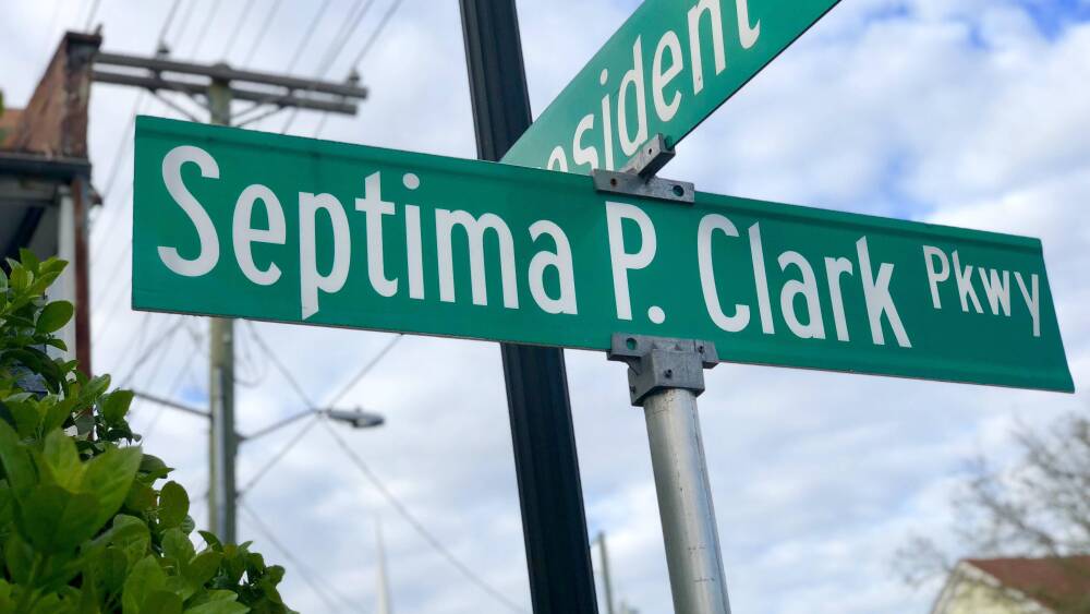 septima p. clark parkway sign