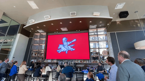 A giphy showing the new logo of the Lexington Counter Clocks.