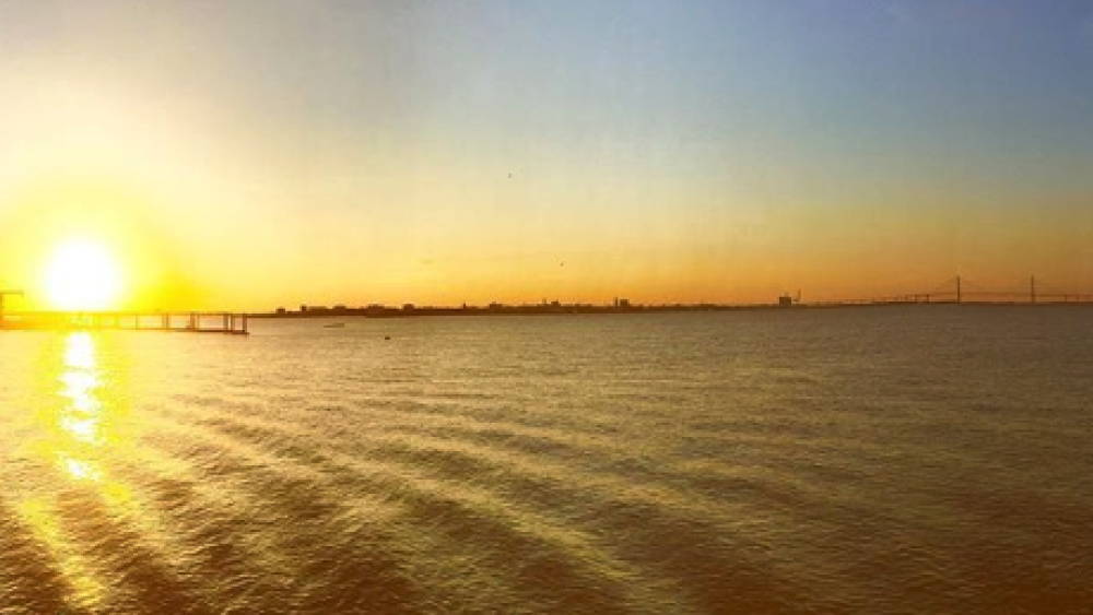 water and sunset at peter demetre park