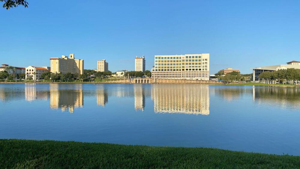 Lakeside view of Terrace Hotel