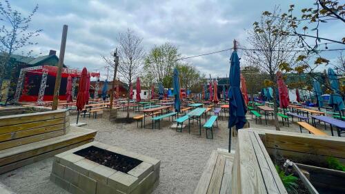 Land-Grant's beer garden is open for summer patio experiences | Photo by CBUStoday