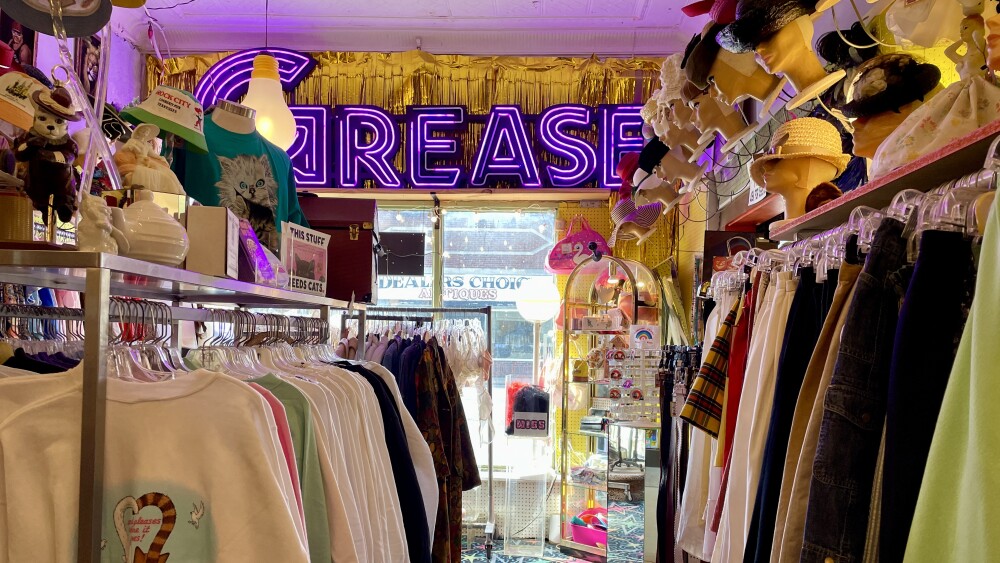 The interior of a vintage store