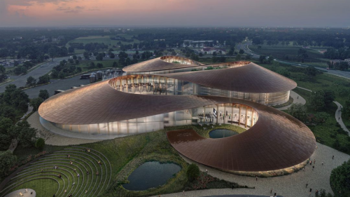 A rendering of the planned Blue Run Distillery Campus in Georgetown.